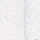 Papier-Schleifen, Größe 31x85 mm, Weiß mit Glitter, 4 Stk/ 1 Pck