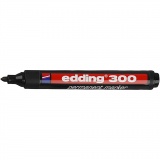 Edding 300 Marker, Strichstärke 1,5-3 mm, Schwarz, 1 Stk