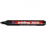 Edding 300 Marker, Strichstärke 1,5-3 mm, Schwarz, 1 Stk