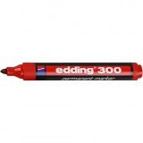 Edding 300 Marker, Strichstärke 1,5-3 mm, Rot, 1 Stk