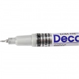 Permanent-Marker, Strichstärke 0,8 mm, Silber, 1 Stk