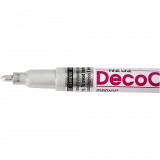 Permanent-Marker, Strichstärke 1,2 mm, Silber, 1 Stk