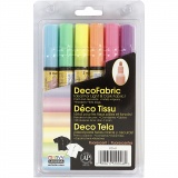 Deko-/Stoffmalstifte, Strichstärke 3 mm, Neonfarben, 6 Stk/ 1 Pck