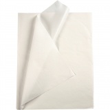 Seidenpapier, Blatt 50x70 cm, 17 g, Weiß, 25 Bl./ 1 Pck