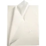 Seidenpapier, Blatt 50x70 cm, 17 g, Weiß, 25 Bl./ 1 Pck