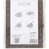 Papierzapfen, H 6,8 cm, 120 g, 6 Stk/ 1 Pck