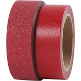 Design-Klebeband, B 15 mm, Rot, 2 Rolle/ 1 Pck