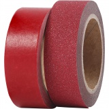 Design-Klebeband, B 15 mm, Rot, 2 Rolle/ 1 Pck