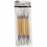 Ton-Schlingen, runde Kanten, L 20 cm, 6 Stk/ 1 Pck