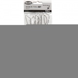 Ton-Schlingen, runde Kanten, L 20 cm, 6 Stk/ 1 Pck