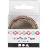Washi Tape, B 10 mm, 5 m/ 1 Rolle