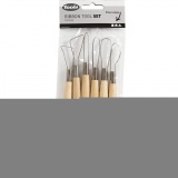 Ton-Schlingen, scharfe Kanten, L 20 cm, 6 Stk/ 1 Pck
