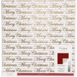 Design-Papier, Frohe Weihnachten & Punkte, 30,5x30,5 cm, 180 g, Gold, 3 Bl./ 1 Pck