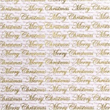 Design-Papier, Frohe Weihnachten & Punkte, 30,5x30,5 cm, 180 g, Gold, 3 Bl./ 1 Pck