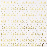 Design-Papier, Hirsche & Punkte, 30,5x30,5 cm, 180 g, Gold, 3 Bl./ 1 Pck