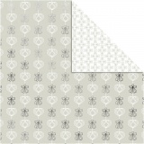 Design-Papier, Engel & Herzen, Blatt 30,5x30,5 cm, 180 g, Silber, 3 Bl./ 1 Pck