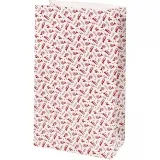 Papiertüten, Trompete, H 21 cm, Größe 6x12 cm, 80 g, Rot, Weiß, 8 Stk/ 1 Pck