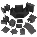 Explosions-Box, Größe 7x7x7,5+12x12x12 cm, Schwarz, 1 Stk