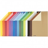 Color Bar-Karton, A4, 210x297 mm, 250 g, Sortierte Farben, 16x10 Bl./ 1 Pck