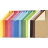 Color Bar-Karton, A4, 210x297 mm, 250 g, 16 Bl. sort./ 1 Pck