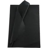 Seidenpapier, Blatt 50x70 cm, 17 g, Schwarz, 25 Bl./ 1 Pck