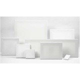 Leinwand, T 1.6 cm, Größe 10x10 cm, 360 g, Weiß, 10 Stk/ 1 Pck