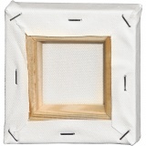 Leinwand, T 1.6 cm, Größe 10x10 cm, 360 g, Weiß, 1 Stk
