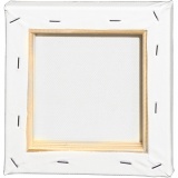 Leinwand, T 1.6 cm, Größe 15x15 cm, 360 g, Weiß, 1 Stk