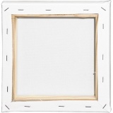Leinwand, T 1.6 cm, Größe 20x20 cm, 360 g, Weiß, 10 Stk/ 1 Pck