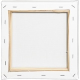 Leinwand, T 1.6 cm, Größe 20x20 cm, 360 g, Weiß, 1 Stk