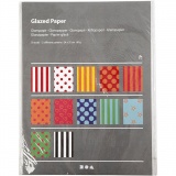 Glanzpapier, Motive, Blatt 24x32 cm, 80 g, Sortierte Farben, 50 Bl. sort./ 1 Pck