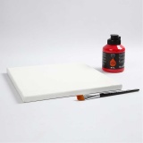 Leinwand, T 1.6 cm, Größe 30x30 cm, 360 g, Weiß, 10 Stk/ 1 Pck