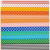 Glanzpapier, Pattern, 32x48 cm, 80 g, Sortierte Farben, 100 Bl. sort./ 1 Pck