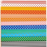 Glanzpapier, Pattern, Blatt 32x48 cm, 80 g, Sortierte Farben, 100 Bl. sort./ 1 Pck