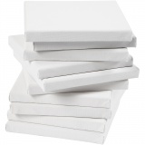 Leinwand, T 1,6 cm, Größe 20x20 cm, 280 g, Weiß, 80 Stk/ 1 Pck