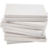 Leinwand, T 1,6 cm, Größe 18x24 cm, 280 g, Weiß, 40 Stk/ 1 Pck