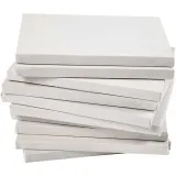 Leinwand, T 1,6 cm, Größe 18x24 cm, 280 g, Weiß, 40 Stk/ 1 Pck