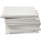 Leinwand, T 1,6 cm, Größe 30x30 cm, 280 g, Weiß, 40 Stk/ 1 Pck