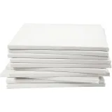 Leinwand, T 1,6 cm, Größe 40x40 cm, 280 g, Weiß, 40 Stk/ 1 Pck