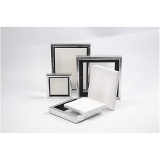 Leinwand mit Holzrahmen, Größe 10x10 cm, 360 g, Weiß, 6 Stk/ 1 Pck
