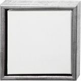 Leinwand mit Holzrahmen, Größe 20x20 cm, 360 g, Weiß, 6 Stk/ 1 Pck