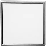 Leinwand mit Holzrahmen, Größe 40x40 cm, 360 g, Antiksilber, Weiß, 1 Stk