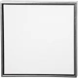 Leinwand mit Holzrahmen, Größe 50x50 cm, 360 g, Antiksilber, Weiß, 1 Stk