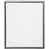 Leinwand mit Holzrahmen, Größe 50x60 cm, 360 g, Antiksilber, Weiß, 1 Stk