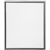 Leinwand mit Holzrahmen, Größe 50x60 cm, 360 g, Antiksilber, Weiß, 1 Stk