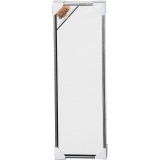 Leinwand mit Holzrahmen, Größe 30x90 cm, 360 g, Antiksilber, Weiß, 1 Stk