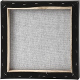 Leinwand, T 1,6 cm, Größe 30x30 cm, 360 g, Schwarz, Weiß, 10 Stk/ 1 Pck