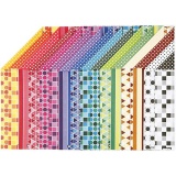 Color Bar-Papier, A4, Blatt 210x297 mm, 100 g, 16 Bl. sort./ 1 Pck