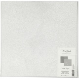 Design-Papier, Blatt 30,5x30,5 cm, 120+128 g, Silber, 2 Bl./ 1 Pck