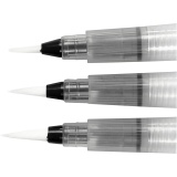 Wasserpinsel, Größe S+M+L, 10 ml, 3 Stk/ 1 Pck